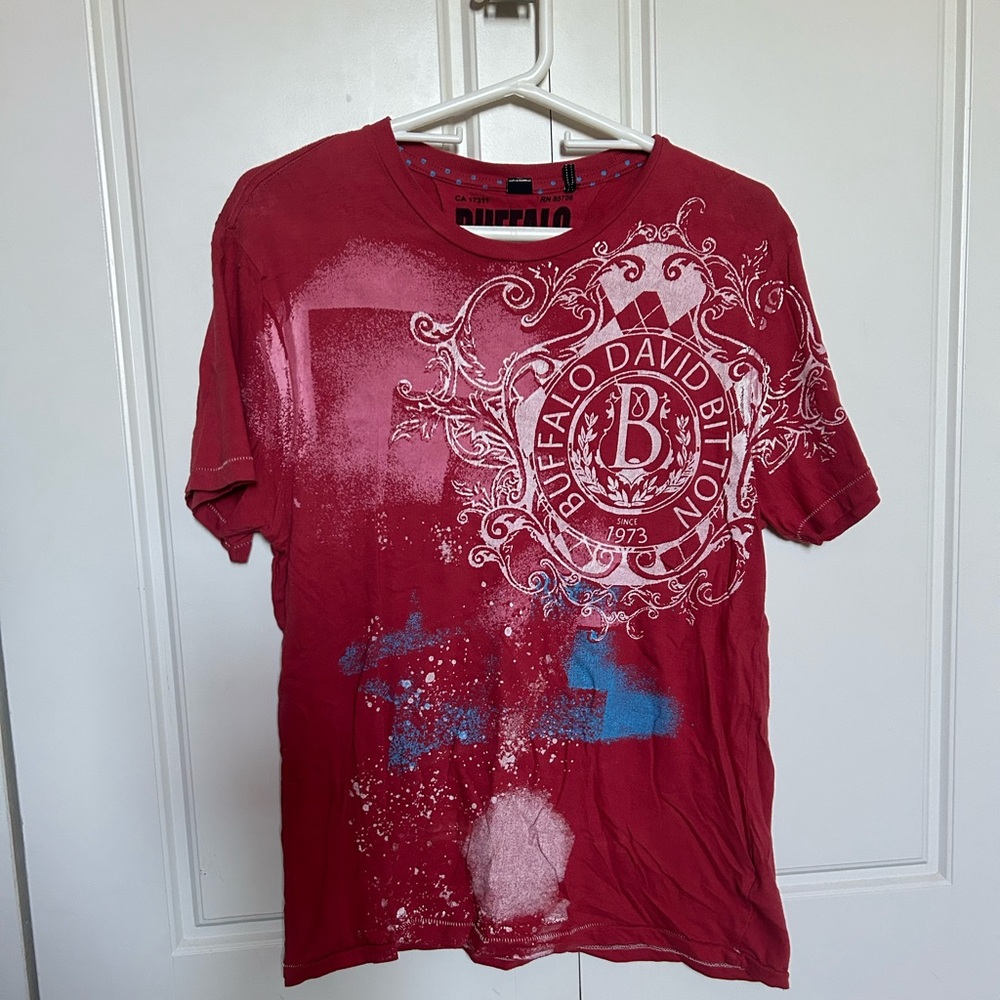 Buffalo David Bitton tshirt, 2000s aesthetic